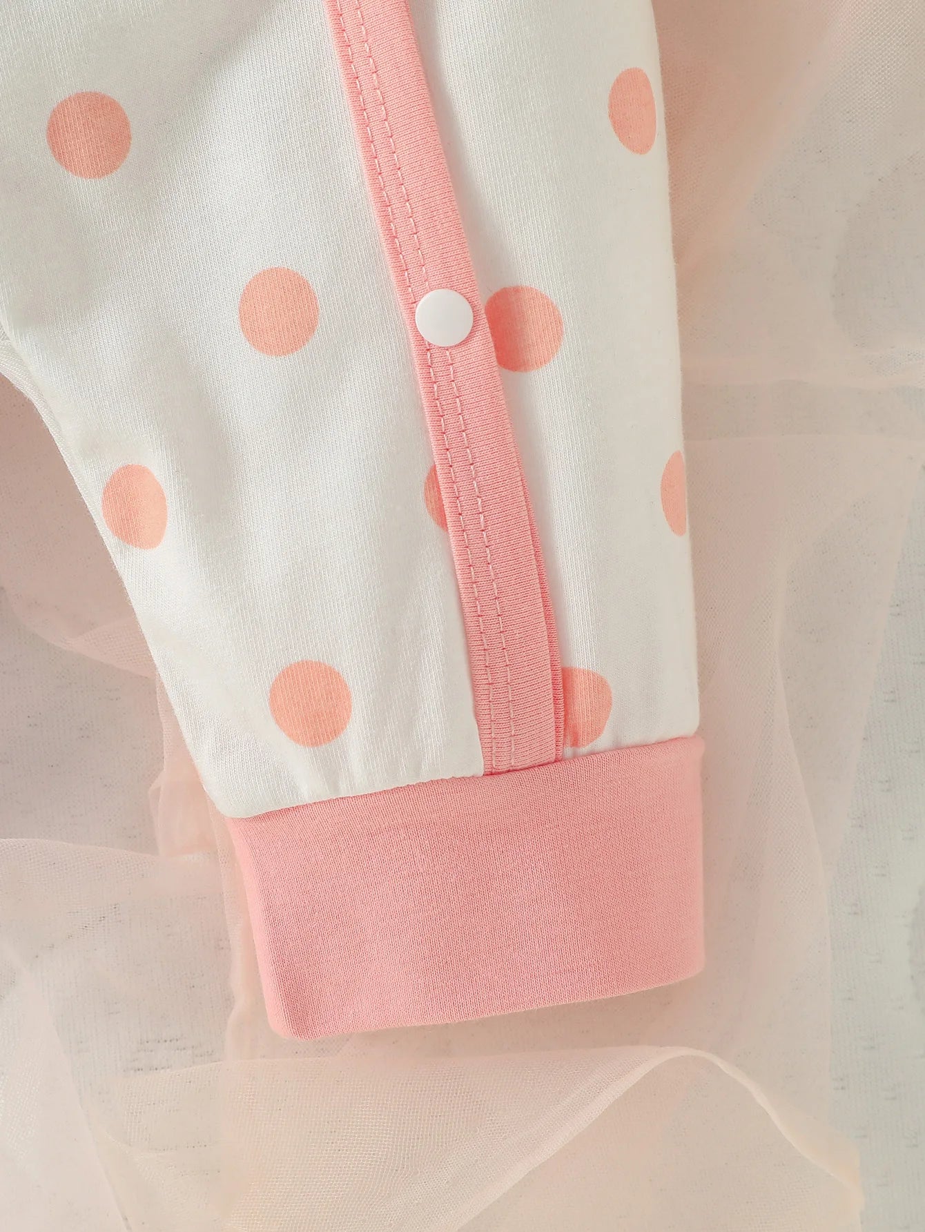 Ensemble Bébé Fille™ – 4 Pièces Polka Dot avec Patch Ours - Planète bébé