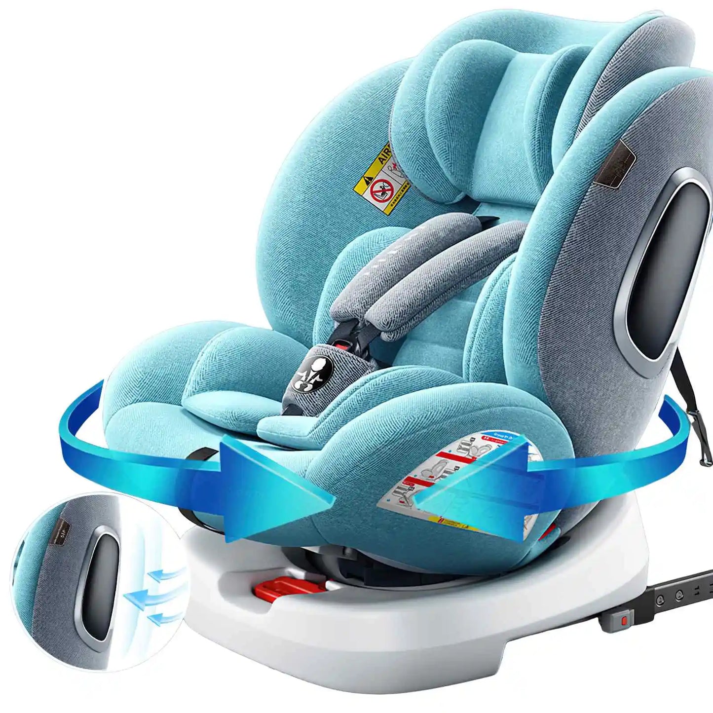 Siège Auto Bébé 360° Rotatif – ISOFIX – Norme ECE R129