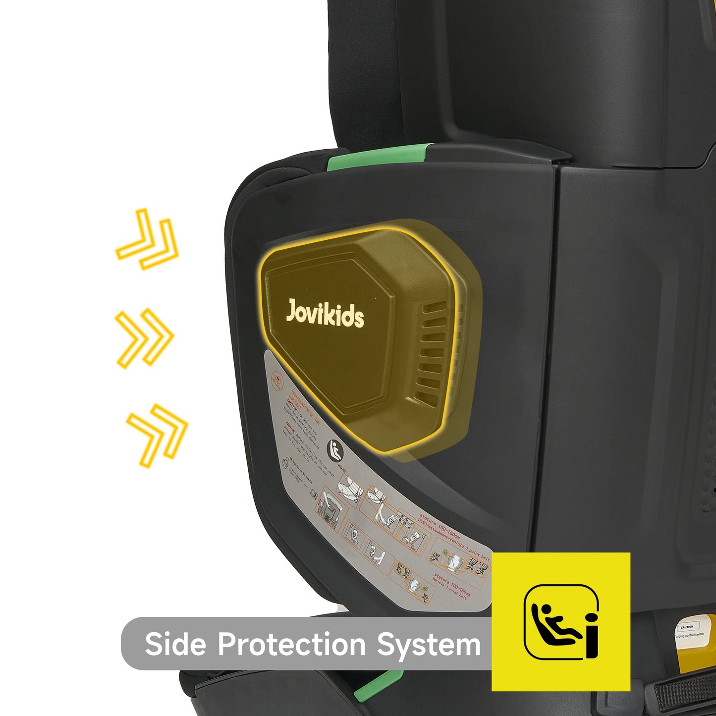 Siège Auto Jovikids Rober – Rehausseur avec Dossier Haut