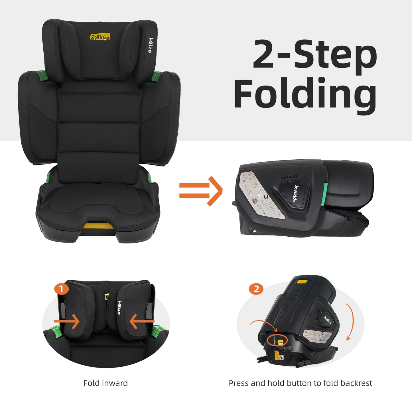 Siège Auto Jovikids Rober – Rehausseur avec Dossier Haut - Planète bébé