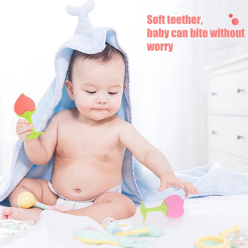 đđ¶ Jouet de Dentition BĂ©bĂ© â Sucette Ă MĂącher en Silicone en Forme de Fruitâą - PlanĂšte bĂ©bĂ©
