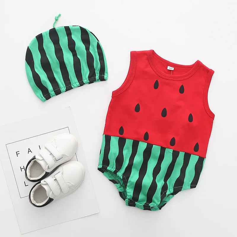 đ¶đ Ensemble Body & Chapeau pour BĂ©bĂ© â ĂtĂ© â Coton Doux â ImprimĂ© Adorable â 0 Ă 12 Moisâą - PlanĂšte bĂ©bĂ©