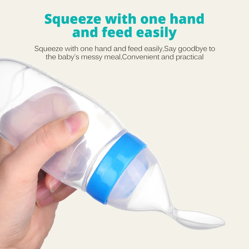 đ„ Biberon CuillĂšre en Silicone â Pour Nourrissons â Aliment Liquide ou Semi-Liquide â Sans BPA â Facile Ă Presserâą