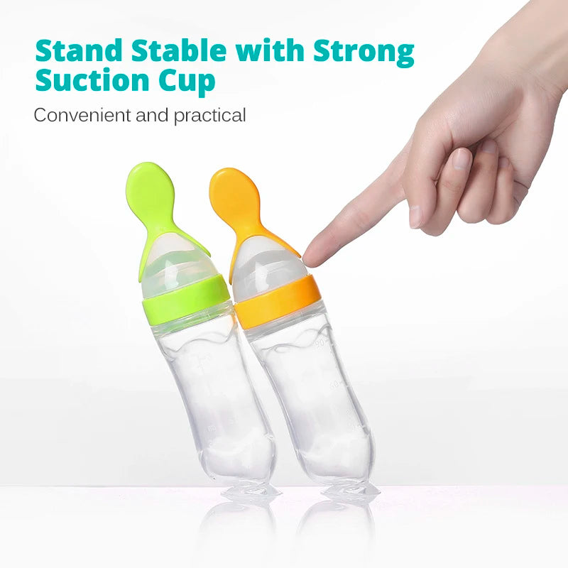 đ„ Biberon CuillĂšre en Silicone â Pour Nourrissons â Aliment Liquide ou Semi-Liquide â Sans BPA â Facile Ă Presserâą