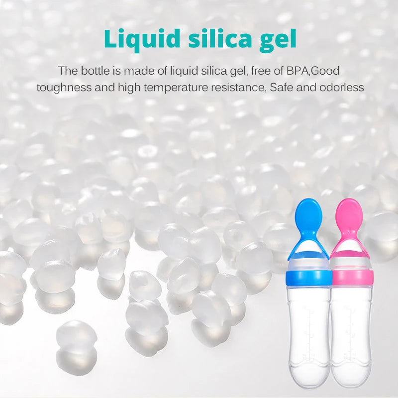 đ„ Biberon CuillĂšre en Silicone â Pour Nourrissons â Aliment Liquide ou Semi-Liquide â Sans BPA â Facile Ă Presserâą
