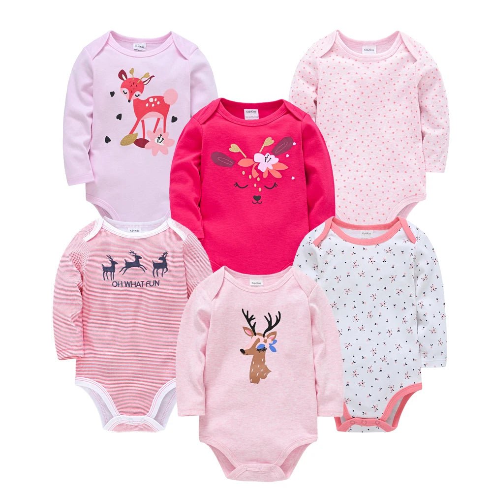 👶 Lot de 3 ou 6 Bodies Bébé – Kavkas | Coton Doux & Style Mignon – Garçon &Fille™ - Planète bébé