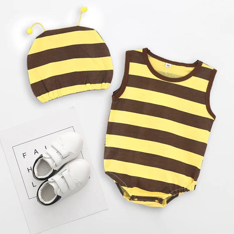 đ¶đ Ensemble Body & Chapeau pour BĂ©bĂ© â ĂtĂ© â Coton Doux â ImprimĂ© Adorable â 0 Ă 12 Moisâą - PlanĂšte bĂ©bĂ©