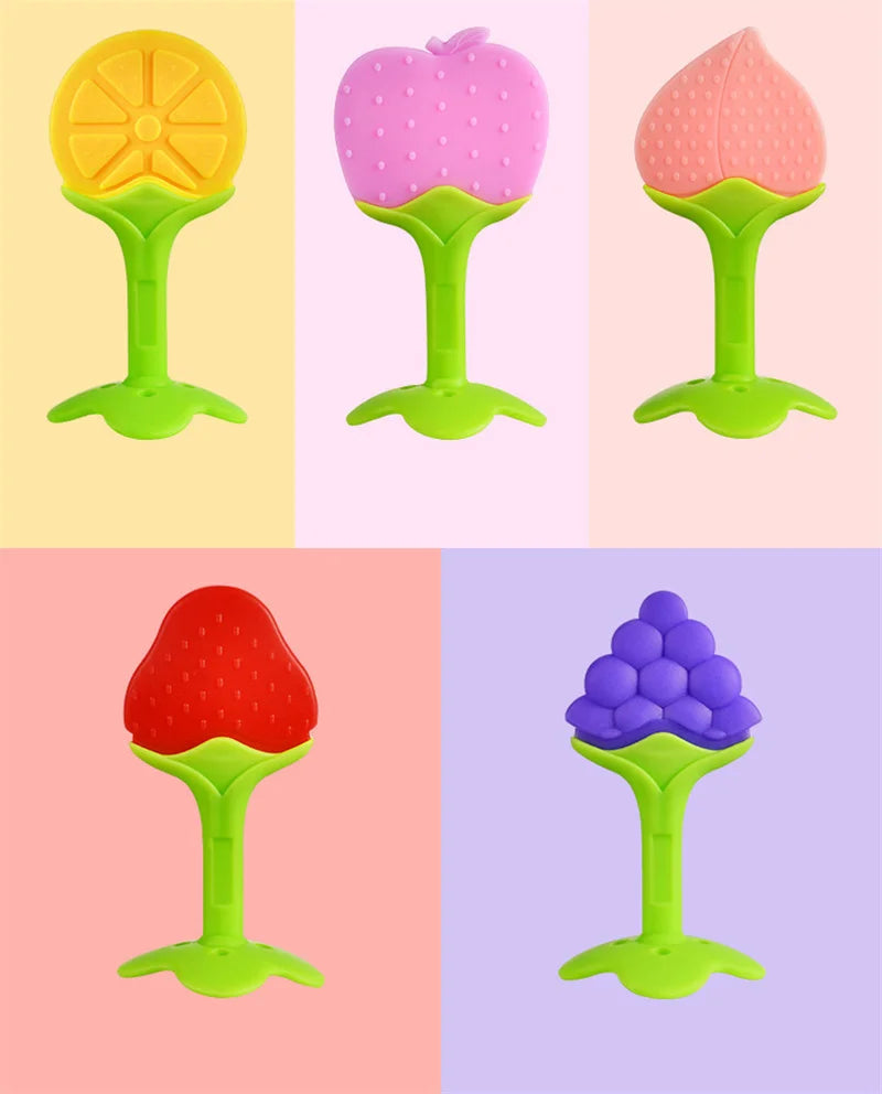 đđ¶ Jouet de Dentition BĂ©bĂ© â Sucette Ă MĂącher en Silicone en Forme de Fruitâą - PlanĂšte bĂ©bĂ©