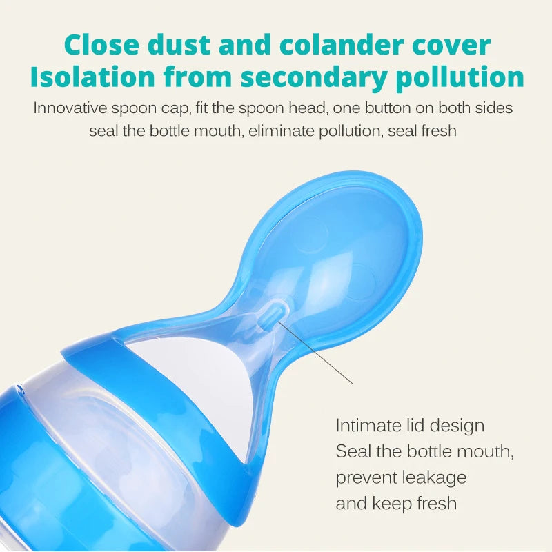 đ„ Biberon CuillĂšre en Silicone â Pour Nourrissons â Aliment Liquide ou Semi-Liquide â Sans BPA â Facile Ă Presserâą
