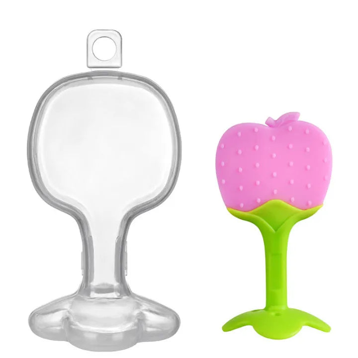 đđ¶ Jouet de Dentition BĂ©bĂ© â Sucette Ă MĂącher en Silicone en Forme de Fruitâą