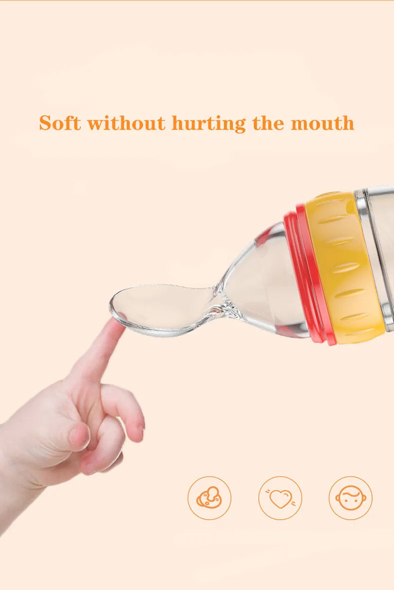 đ„ Biberon CuillĂšre en Silicone â Pour Nourrissons â Aliment Liquide ou Semi-Liquide â Sans BPA â Facile Ă Presserâą