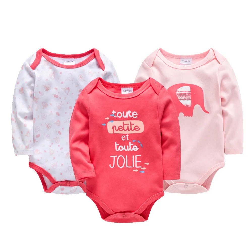 👶 Lot de 3 ou 6 Bodies Bébé – Kavkas | Coton Doux & Style Mignon – Garçon &Fille™ - Planète bébé