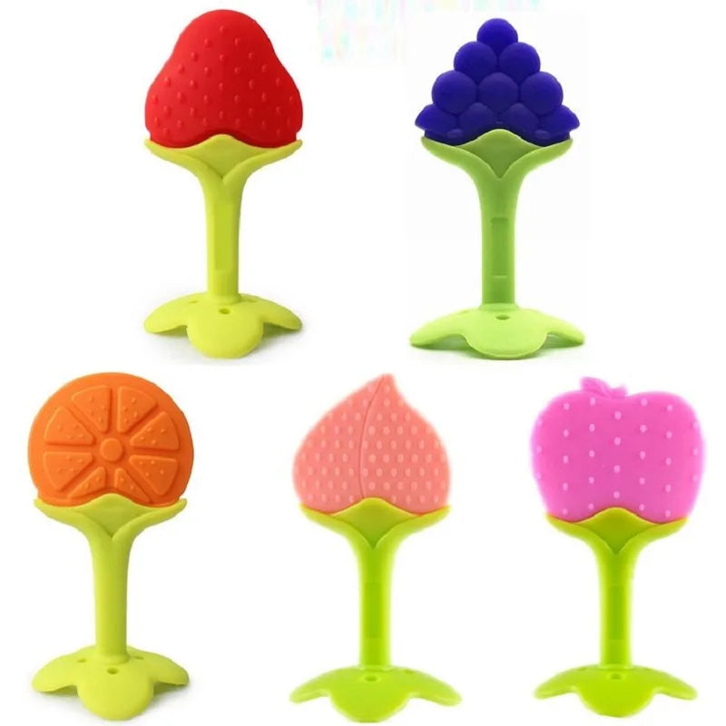 đđ¶ Jouet de Dentition BĂ©bĂ© â Sucette Ă MĂącher en Silicone en Forme de Fruitâą - PlanĂšte bĂ©bĂ©
