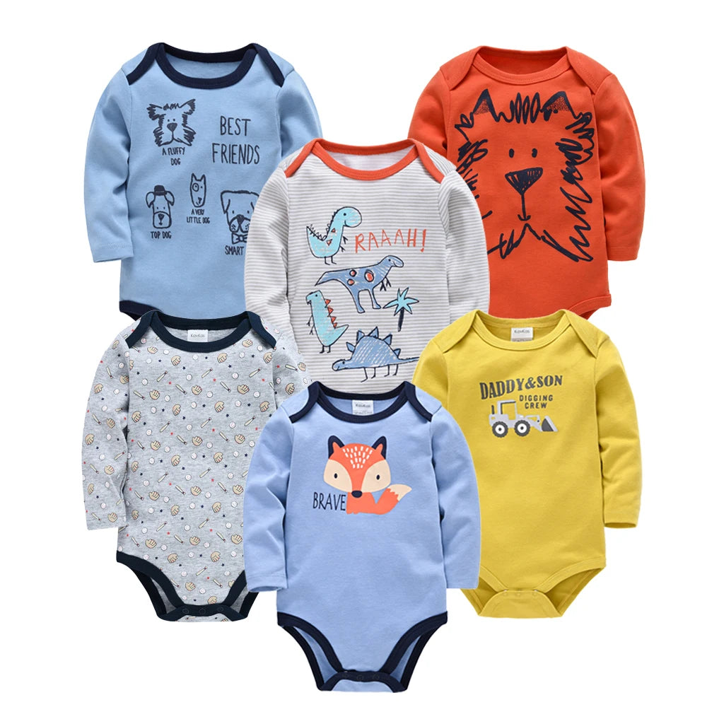 đ¶ Lot de 3 ou 6 Bodies BĂ©bĂ© â Kavkas | Coton Doux & Style Mignon â Garçon &Filleâą