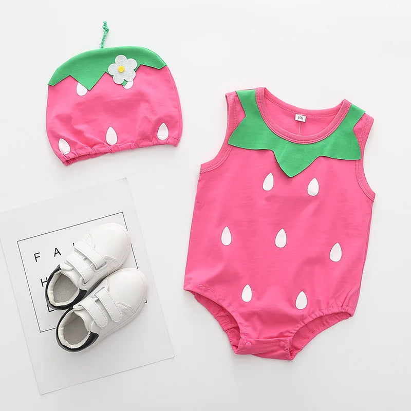 đ¶đ Ensemble Body & Chapeau pour BĂ©bĂ© â ĂtĂ© â Coton Doux â ImprimĂ© Adorable â 0 Ă 12 Moisâą - PlanĂšte bĂ©bĂ©