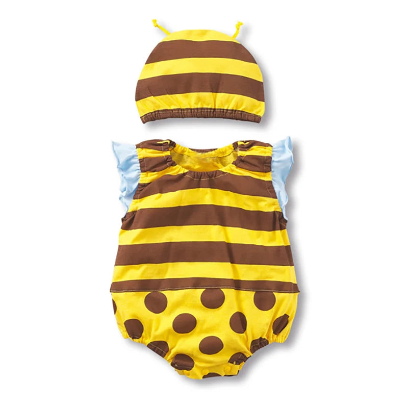 đ¶đ Ensemble Body & Chapeau pour BĂ©bĂ© â ĂtĂ© â Coton Doux â ImprimĂ© Adorable â 0 Ă 12 Moisâą