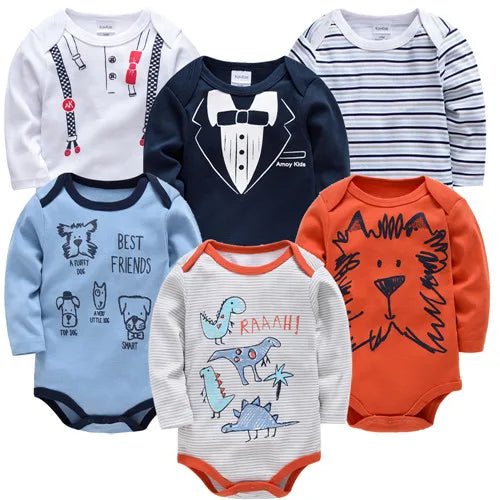 👶 Lot de 3 ou 6 Bodies Bébé – Kavkas | Coton Doux & Style Mignon – Garçon &Fille™ - Planète bébé