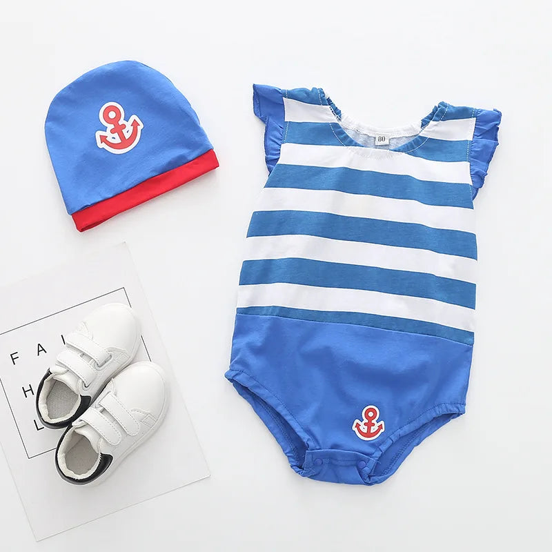 đ¶đ Ensemble Body & Chapeau pour BĂ©bĂ© â ĂtĂ© â Coton Doux â ImprimĂ© Adorable â 0 Ă 12 Moisâą - PlanĂšte bĂ©bĂ©