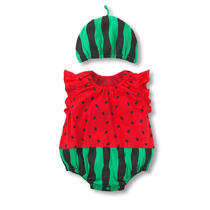 đ¶đ Ensemble Body & Chapeau pour BĂ©bĂ© â ĂtĂ© â Coton Doux â ImprimĂ© Adorable â 0 Ă 12 Moisâą
