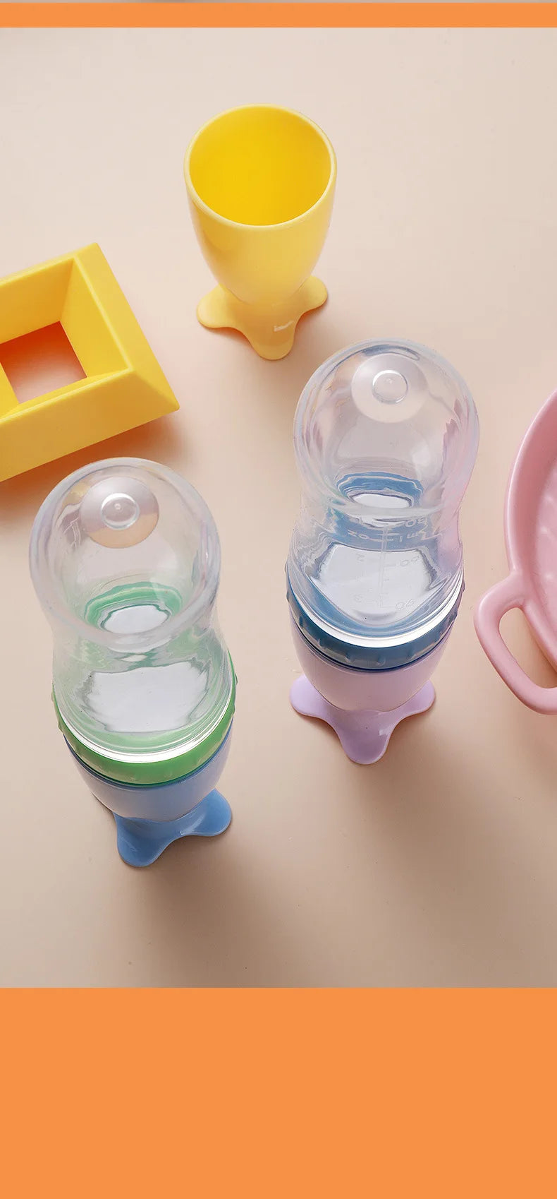 đ„ Biberon CuillĂšre en Silicone â Pour Nourrissons â Aliment Liquide ou Semi-Liquide â Sans BPA â Facile Ă Presserâą