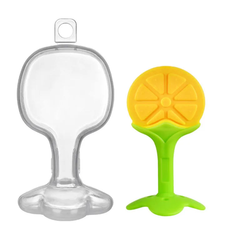đđ¶ Jouet de Dentition BĂ©bĂ© â Sucette Ă MĂącher en Silicone en Forme de Fruitâą
