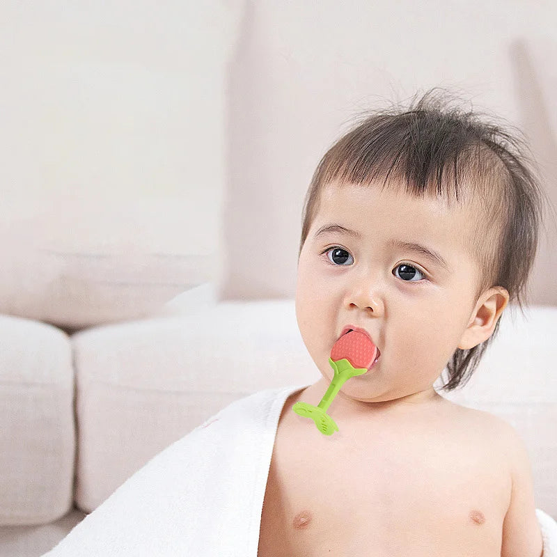 đđ¶ Jouet de Dentition BĂ©bĂ© â Sucette Ă MĂącher en Silicone en Forme de Fruitâą - PlanĂšte bĂ©bĂ©