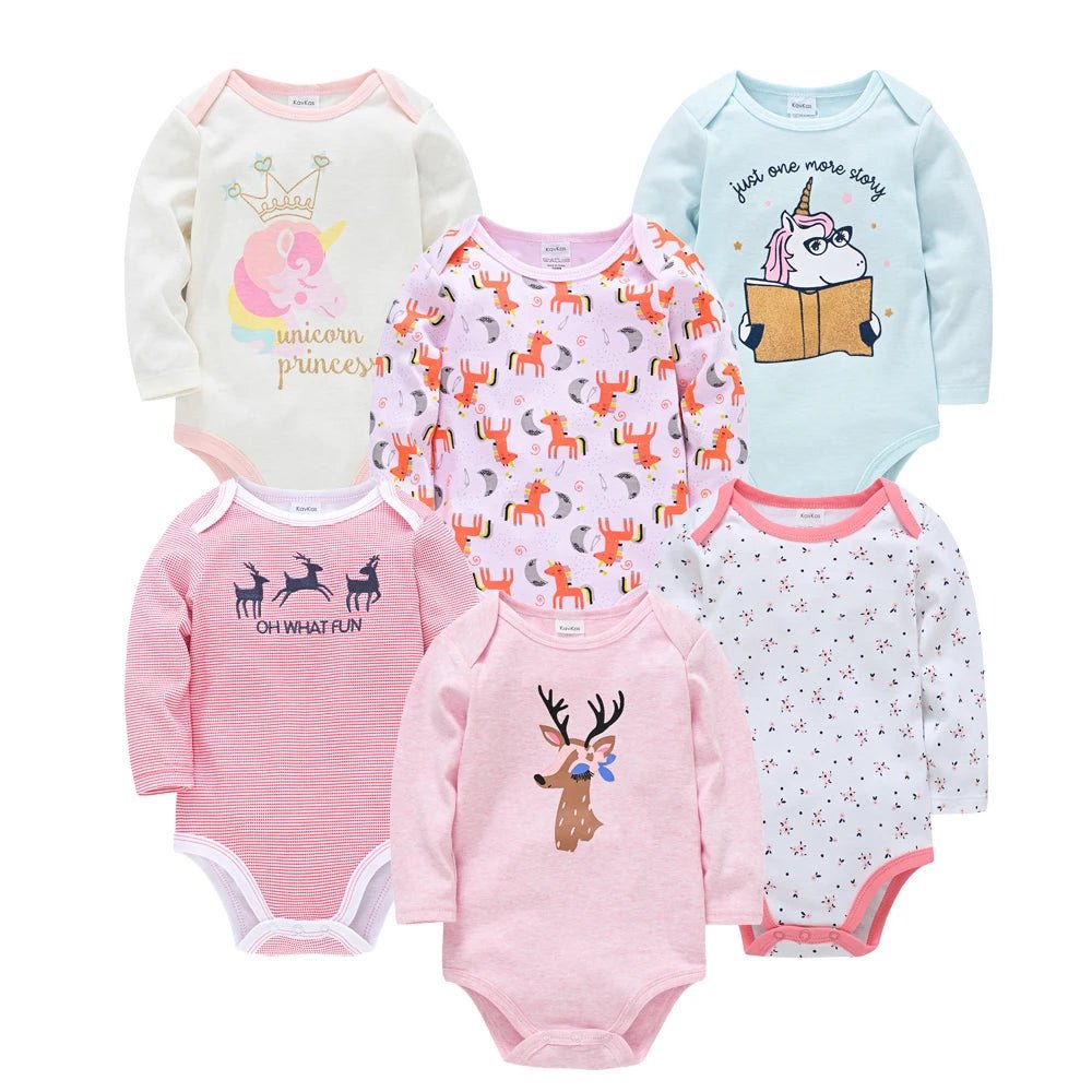 👶 Lot de 3 ou 6 Bodies Bébé – Kavkas | Coton Doux & Style Mignon – Garçon &Fille™ - Planète bébé