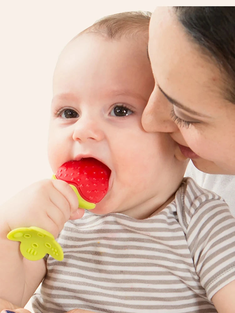đđ¶ Jouet de Dentition BĂ©bĂ© â Sucette Ă MĂącher en Silicone en Forme de Fruitâą - PlanĂšte bĂ©bĂ©