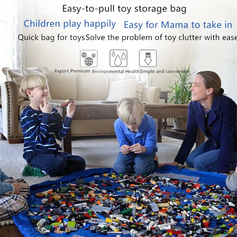 đđ§ž Tapis de Jeu et Sac de Rangement pour Jouets â Grand Format Durable & Pliable â IdĂ©al Enfants & Parentsâą - PlanĂšte bĂ©bĂ©