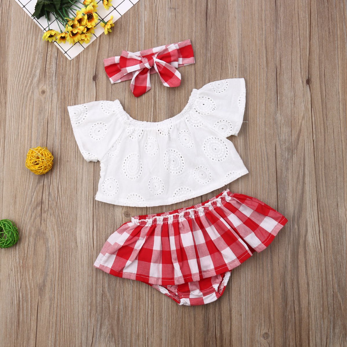 Ensemble 3 pièces bébé fille - Planète bébé