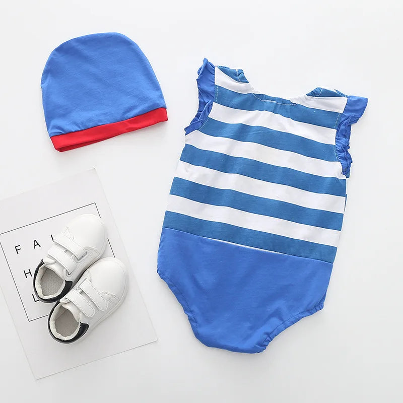 đ¶đ Ensemble Body & Chapeau pour BĂ©bĂ© â ĂtĂ© â Coton Doux â ImprimĂ© Adorable â 0 Ă 12 Moisâą - PlanĂšte bĂ©bĂ©