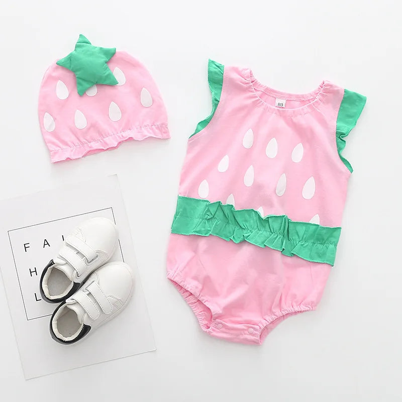 đ¶đ Ensemble Body & Chapeau pour BĂ©bĂ© â ĂtĂ© â Coton Doux â ImprimĂ© Adorable â 0 Ă 12 Moisâą - PlanĂšte bĂ©bĂ©