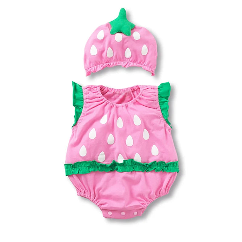 đ¶đ Ensemble Body & Chapeau pour BĂ©bĂ© â ĂtĂ© â Coton Doux â ImprimĂ© Adorable â 0 Ă 12 Moisâą