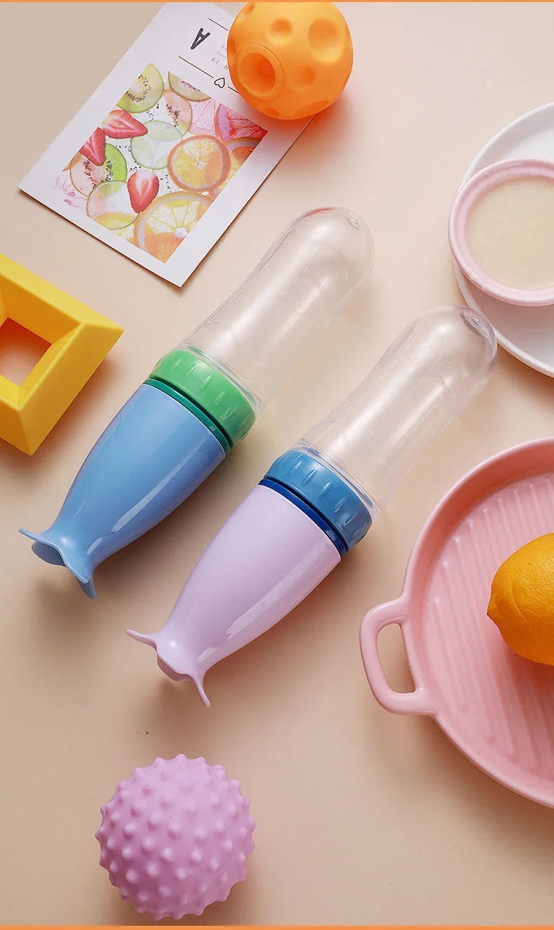 đ„ Biberon CuillĂšre en Silicone â Pour Nourrissons â Aliment Liquide ou Semi-Liquide â Sans BPA â Facile Ă Presserâą