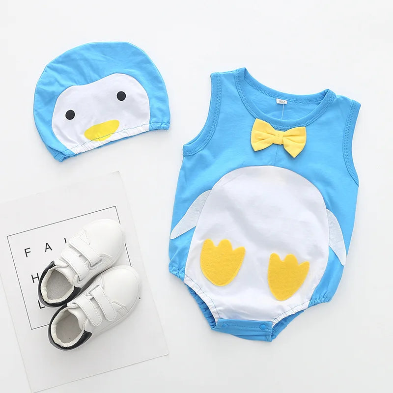 đ¶đ Ensemble Body & Chapeau pour BĂ©bĂ© â ĂtĂ© â Coton Doux â ImprimĂ© Adorable â 0 Ă 12 Moisâą - PlanĂšte bĂ©bĂ©
