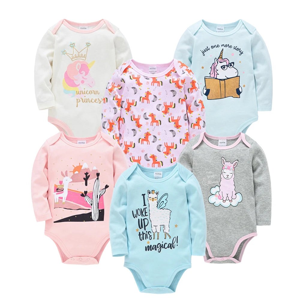 👶 Lot de 3 ou 6 Bodies Bébé – Kavkas | Coton Doux & Style Mignon – Garçon &Fille™ - Planète bébé