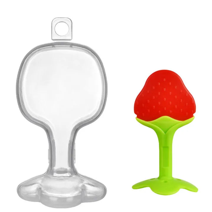đđ¶ Jouet de Dentition BĂ©bĂ© â Sucette Ă MĂącher en Silicone en Forme de Fruitâą