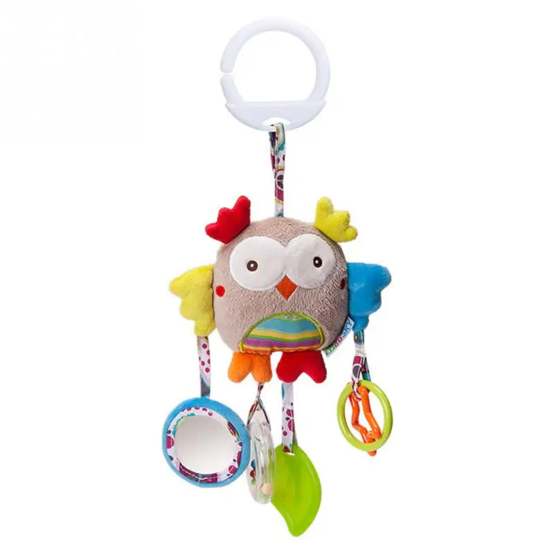 Soft Giraffe Zebra Animal Handbells Rattles Plush Infant Baby Development Handle Toys WIth Teether Baby Toy For Newborn Gifts™