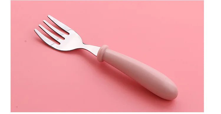 🍽️✨ Set de Couverts Enfant 3 pièces – Cuillère, Fourchette & Boîte – Inox & Sans BPA™ - Planète bébé