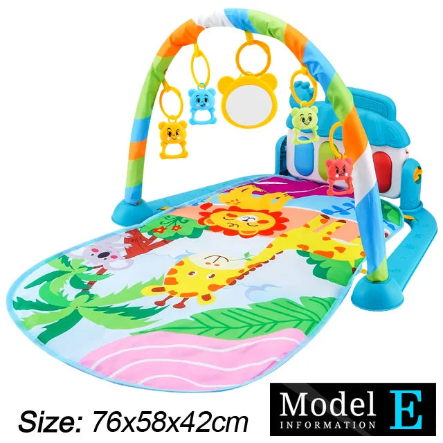 Tapis d’Éveil Musical Bébé – Gym d’Activité avec Piano