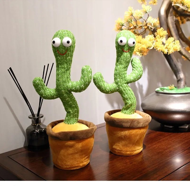 Cactus Dansant Électrique en Peluche – Jouet Musical Interactif qui Parle et Répète – Jouet Éducatif Enfant™ - Planète bébé