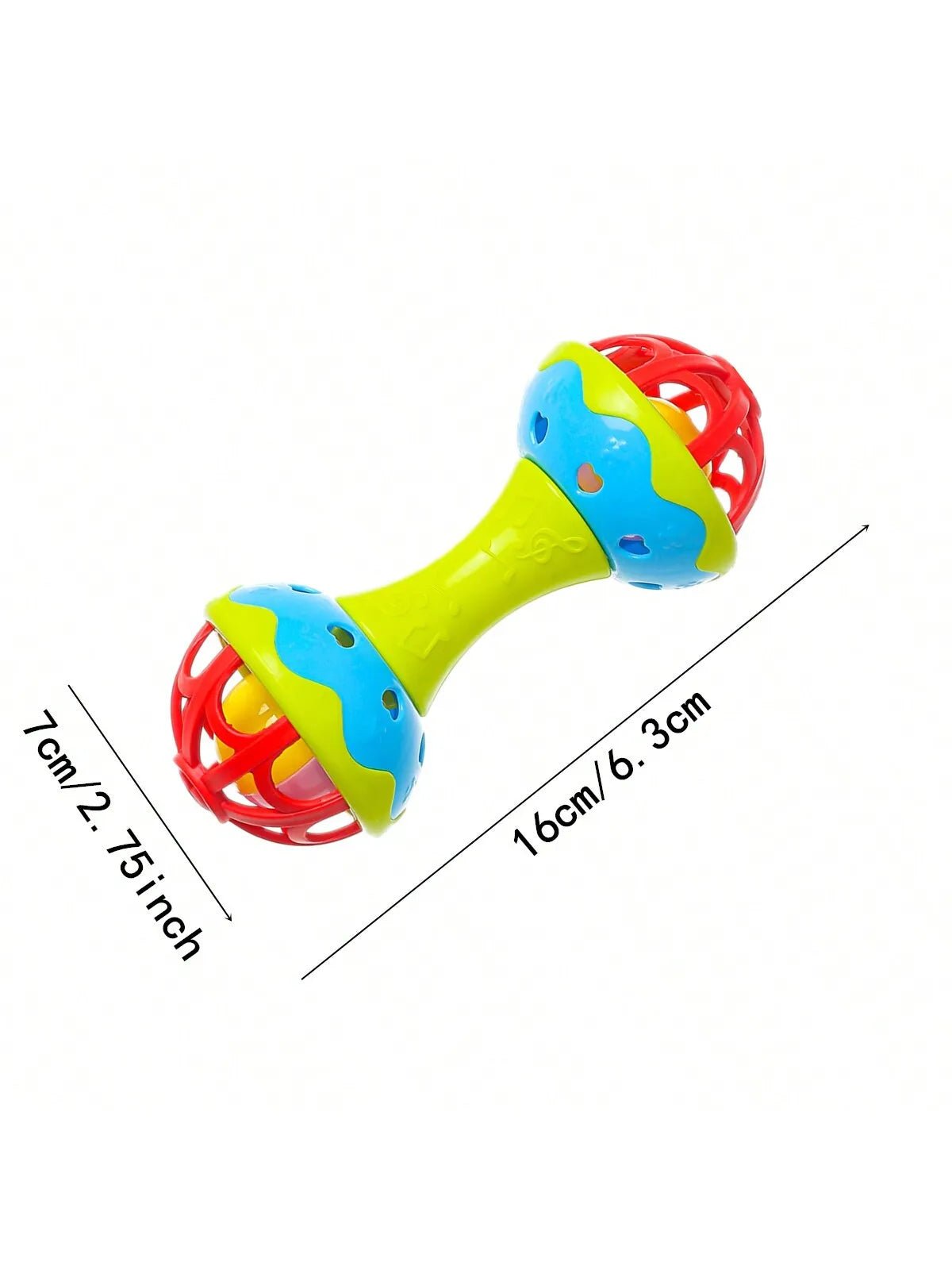 đŒ Hochet BĂ©bĂ© Double - TĂȘte â Jouet Ăveil & Apaisement â Coloris AlĂ©atoireâą - PlanĂšte bĂ©bĂ©