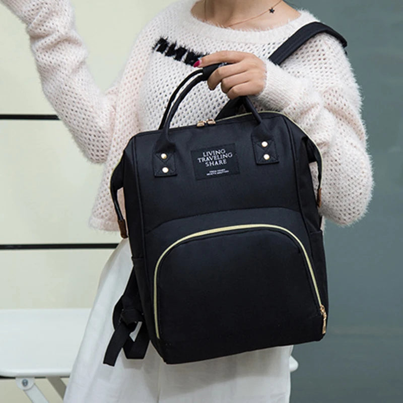 🎒👶 Sac à Langer Maman en Toile – Grande Capacité & Isolation Thermique – Sac à Dos de Voyage Multifonctionnel™ - Planète bébé