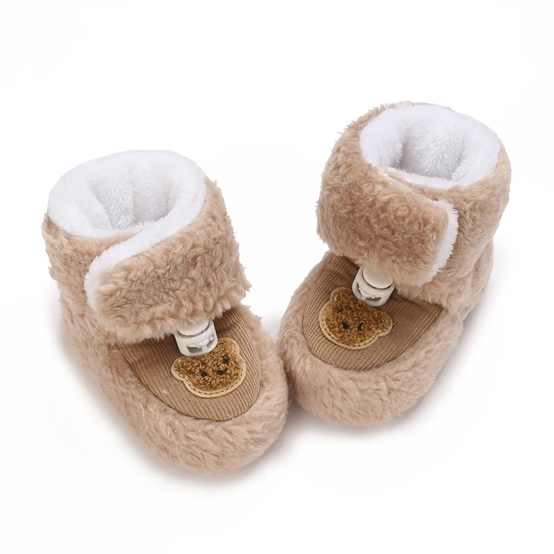 đ§žâïž Chaussures dâHiver BĂ©bĂ© â Premiers Pas AntidĂ©rapants â Doublure Coton Chaud â Motif Cartoonâą