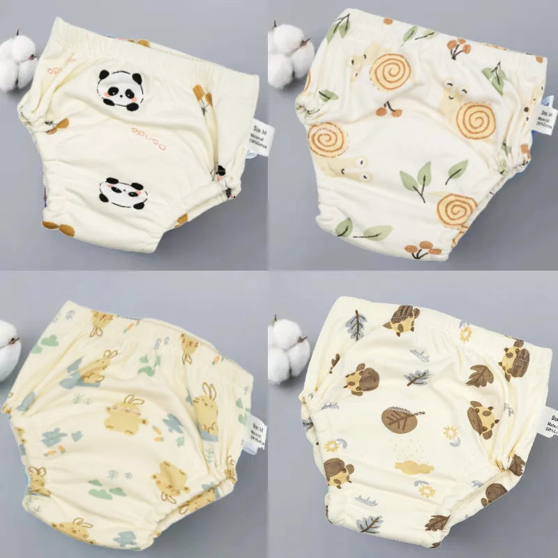 đ©Čđż Lot de 4 Culottes dâApprentissage ImpermĂ©ables BĂ©bĂ© â Coton Ăcologique â RĂ©utilisables & Ultra Douces â 12 Ă 20 kg â Mixteâą - PlanĂšte bĂ©bĂ©