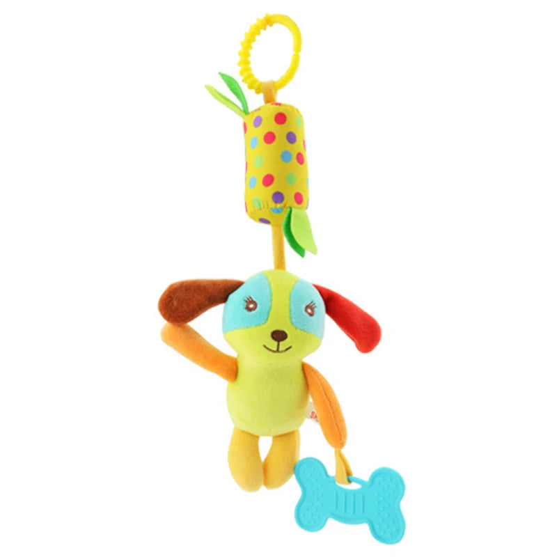 Soft Giraffe Zebra Animal Handbells Rattles Plush Infant Baby Development Handle Toys WIth Teether Baby Toy For Newborn Gifts™