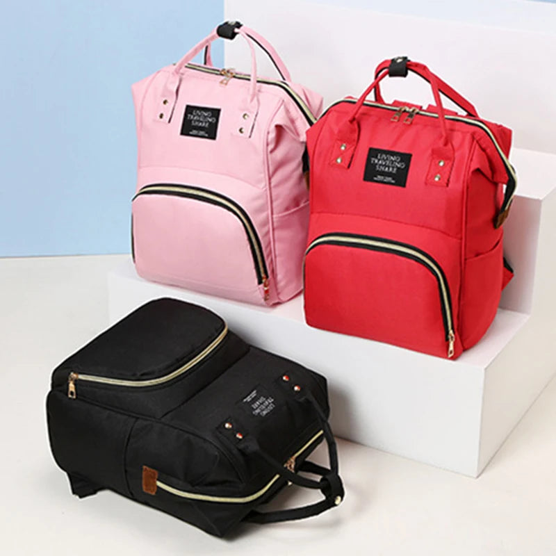 🎒👶 Sac à Langer Maman en Toile – Grande Capacité & Isolation Thermique – Sac à Dos de Voyage Multifonctionnel™ - Planète bébé