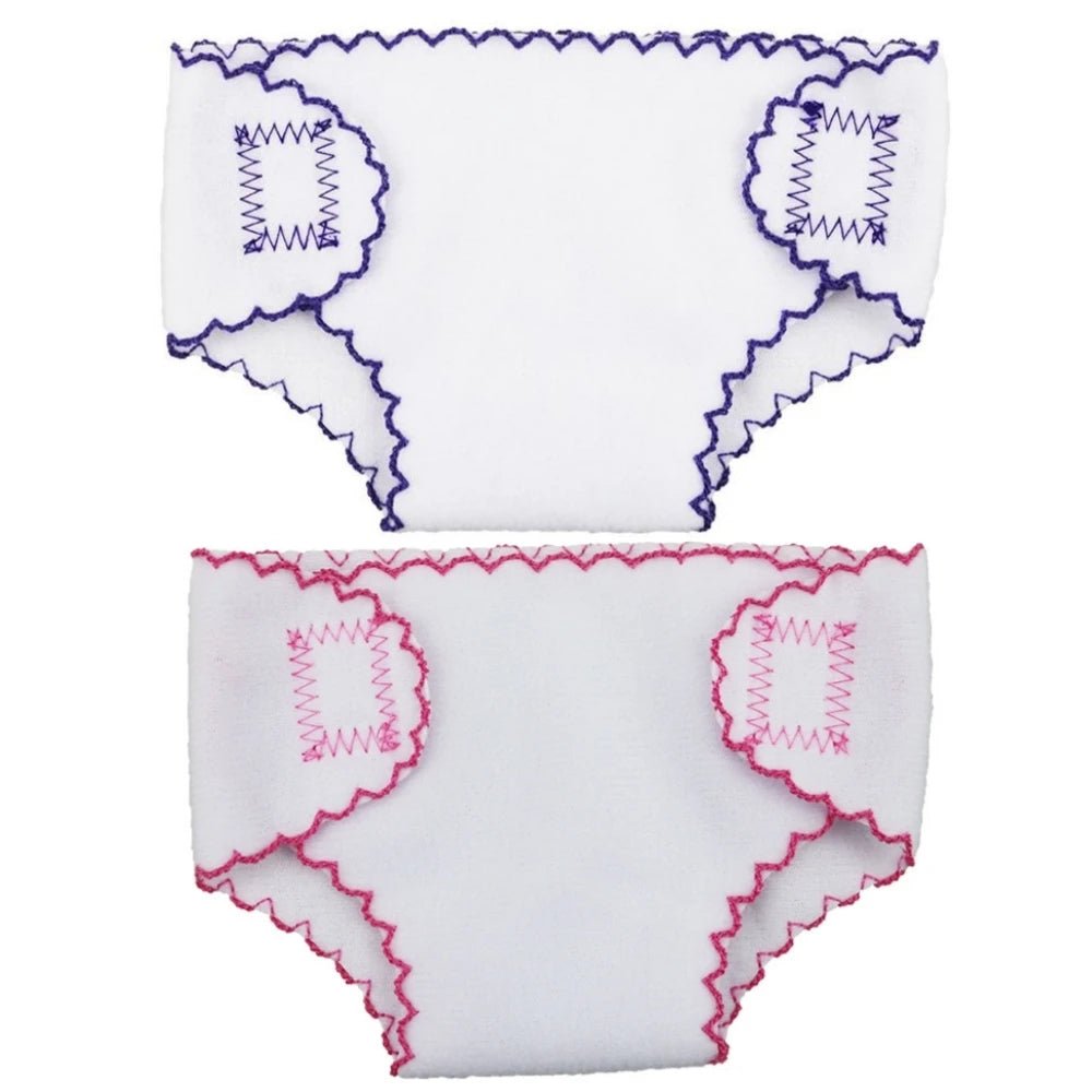 Lot de 2 Couches & Sous - vêtements pour Poupées - Planète bébé