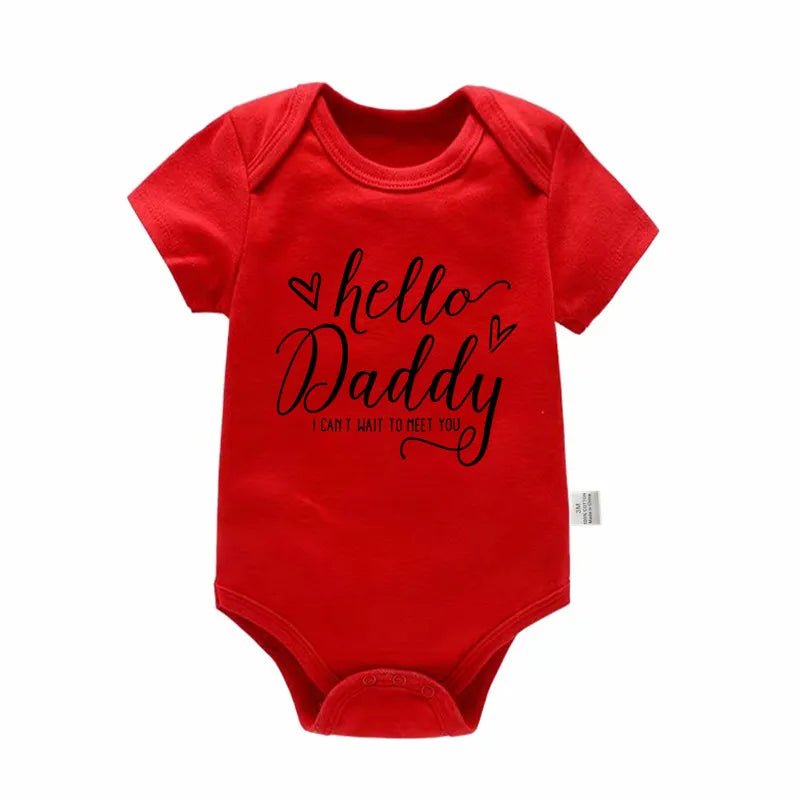 đ¶đ Body BĂ©bĂ© Annonce Grossesse â "Hello Daddy, I Can't Wait to Meet You" â 100% Coton Douxâą - PlanĂšte bĂ©bĂ©