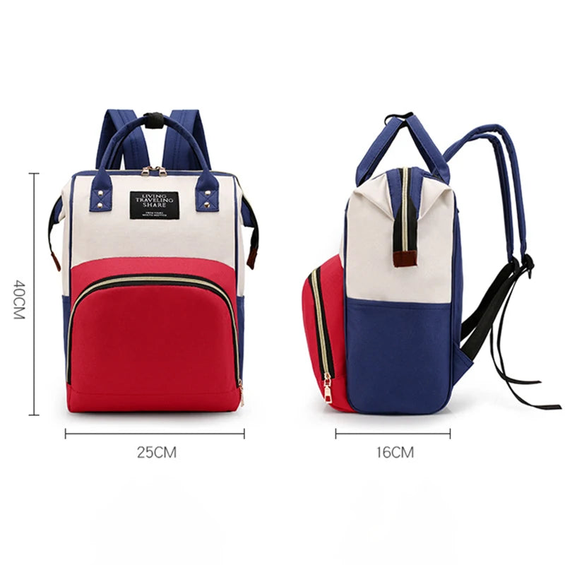 🎒👶 Sac à Langer Maman en Toile – Grande Capacité & Isolation Thermique – Sac à Dos de Voyage Multifonctionnel™ - Planète bébé